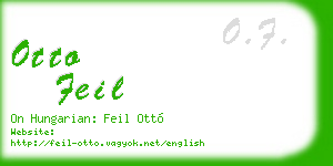 otto feil business card