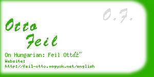 otto feil business card